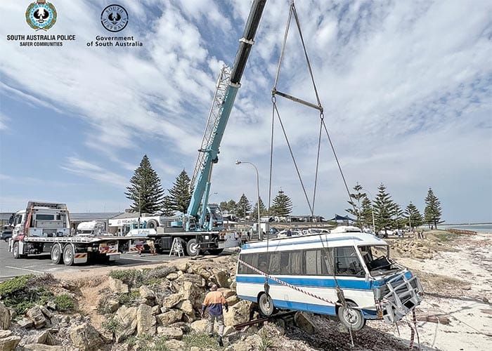 Two vehicles are beached after crash at Port Hughes post image