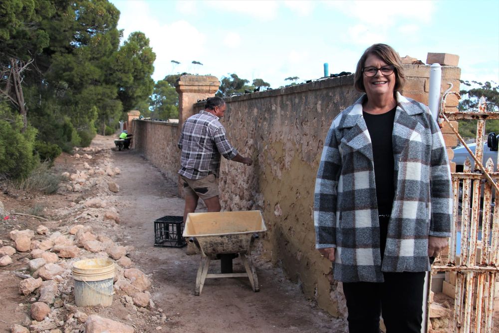 Cemetery wall upgrades continue post image