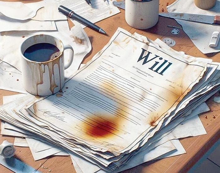 Creating a legally sound will post image