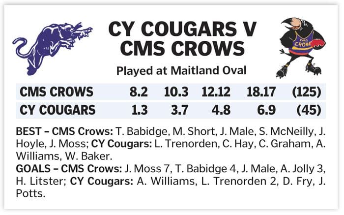 YPFL: Crows in a canter post image