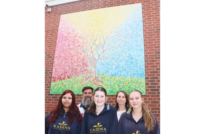 Rainbow of colours together post image