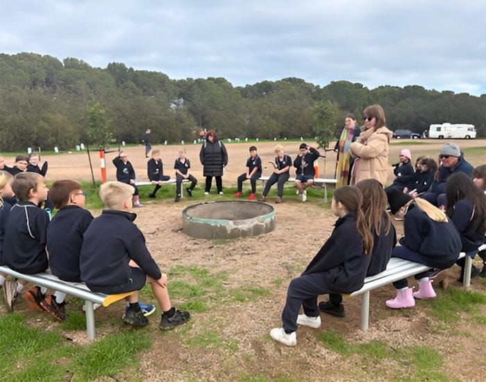 Moonta students help plant trees post image