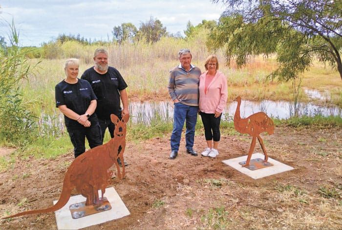 Animal artwork in Moonta park post image