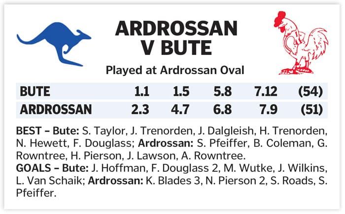 YPFL: Bute runs over the top of Roos post image