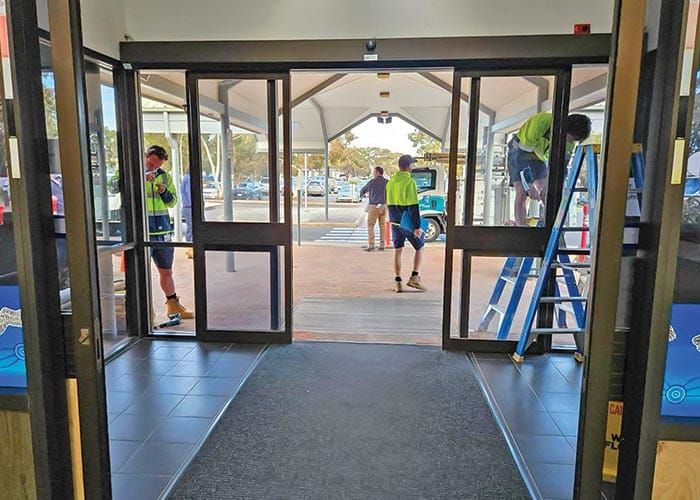 Door open on hospital security post image