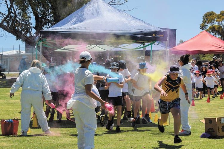 A very colourful run post image