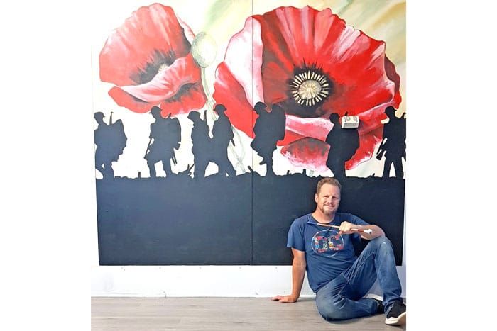 Anzac Day - Soldiers remembered in stunning new mural post image