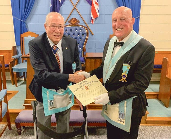 Hank’s 50 years as a Freemason post image