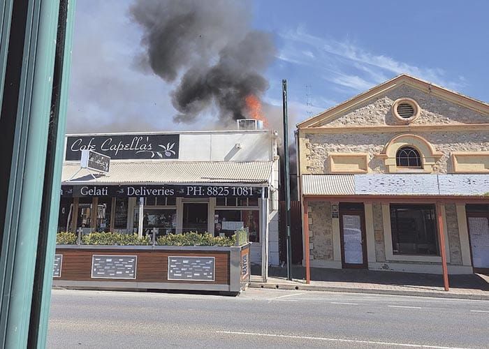 Moonta cafe damaged in fire post image