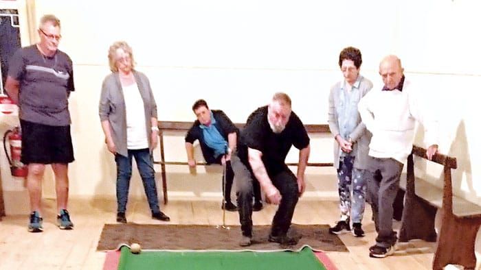 Cross Roads indoor cush bowls post image