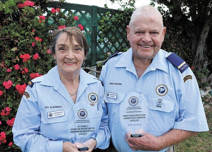 Sea rescue duo honoured post image
