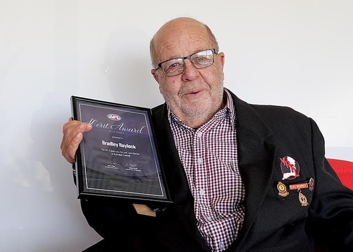 Haylock honoured with AFL Merit award post image