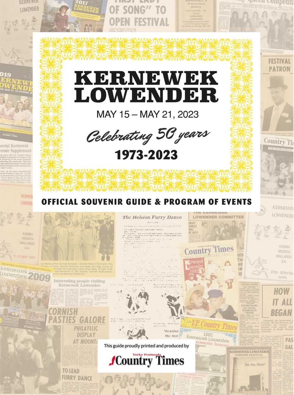 Kernewek Lowender Souvenir Guide 2023 post image