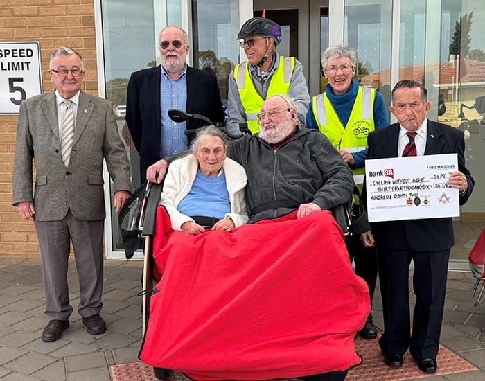 Freemasons help Wallaroo trishaws to ride further post image