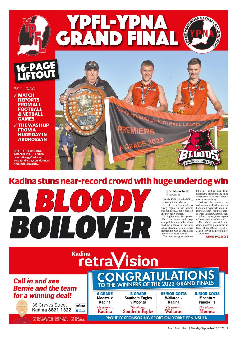 YPFL & YPNA Grand Final Liftout post image