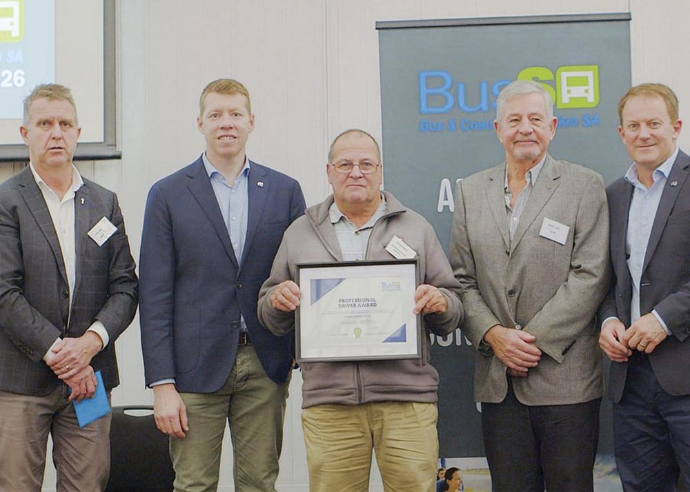 Malcolm recognised for 50 years on the buses post image