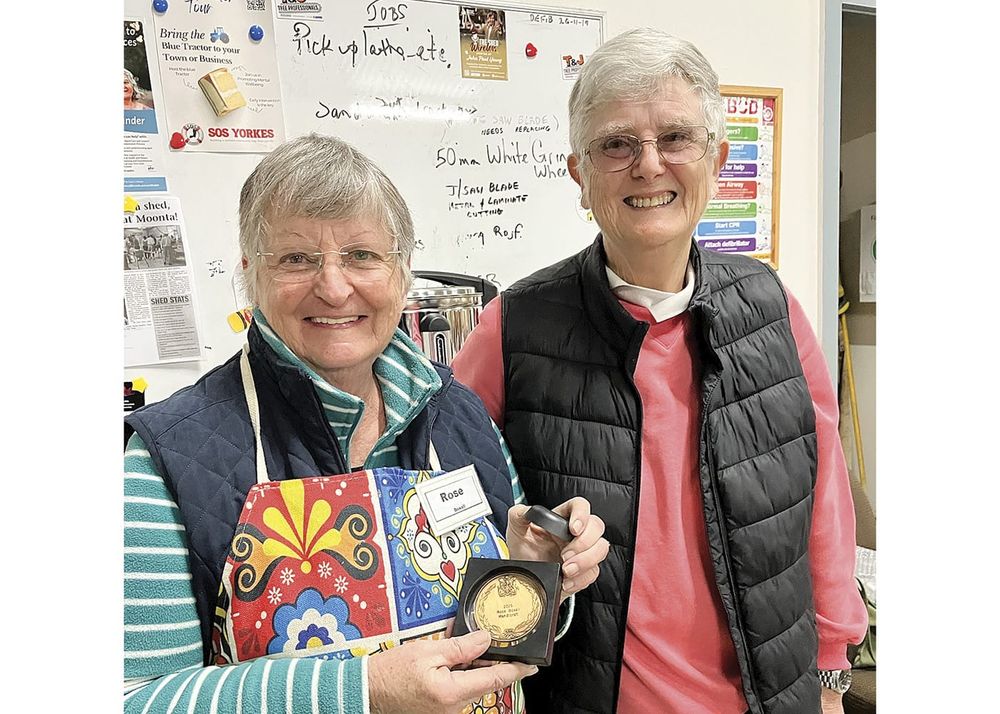 Rose receives show medal for mosaic creations post image