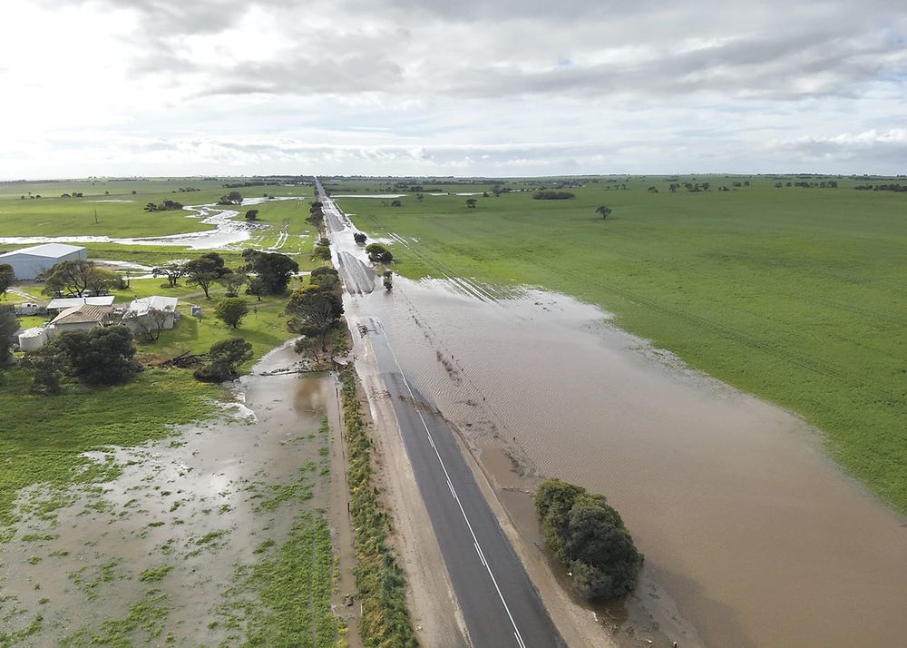 Record rainfall puts Yorkes roads under water post image