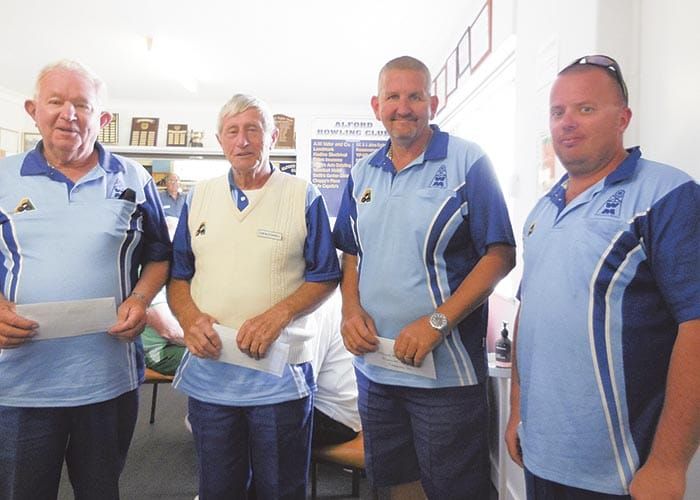 Alford Bowling Club cosmo fours post image