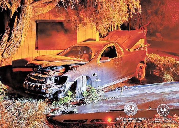 Police News... Local crashes, blows four times legal limit post image