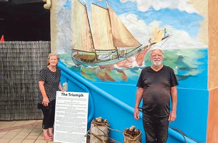 Triumph mural marks Pt Broughton’s 150th post image