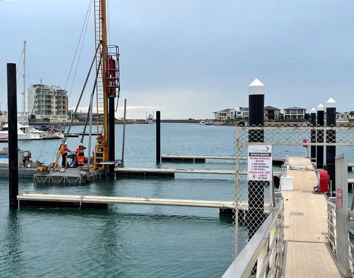 Marina upgrades progressing post image