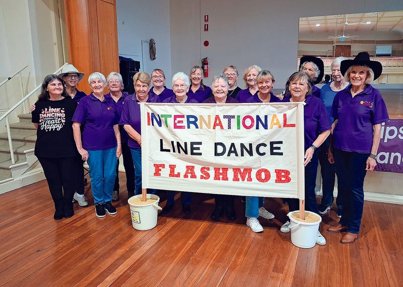 YP line dancers in step with global event post image