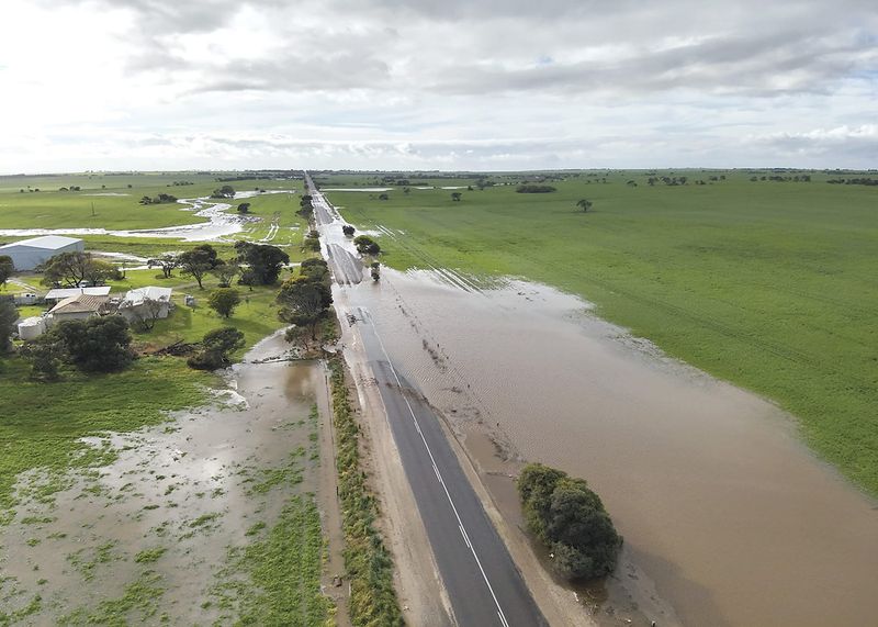 Record rainfall puts Yorkes roads under water post image