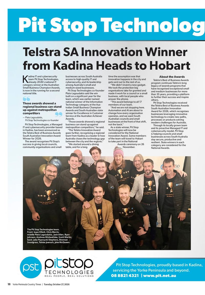 Pitstop Technologies award post image