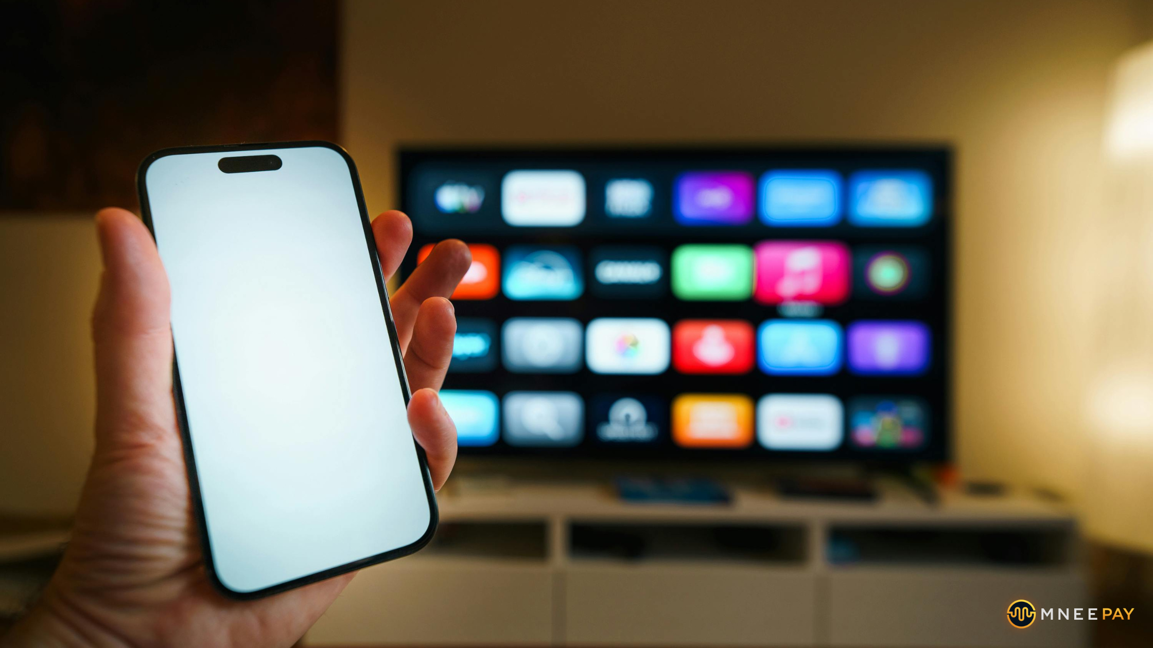 Subscription payments on a TV illustrating cross-border payments and international payment fees. 
