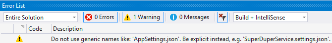 appsettings-build-warnings