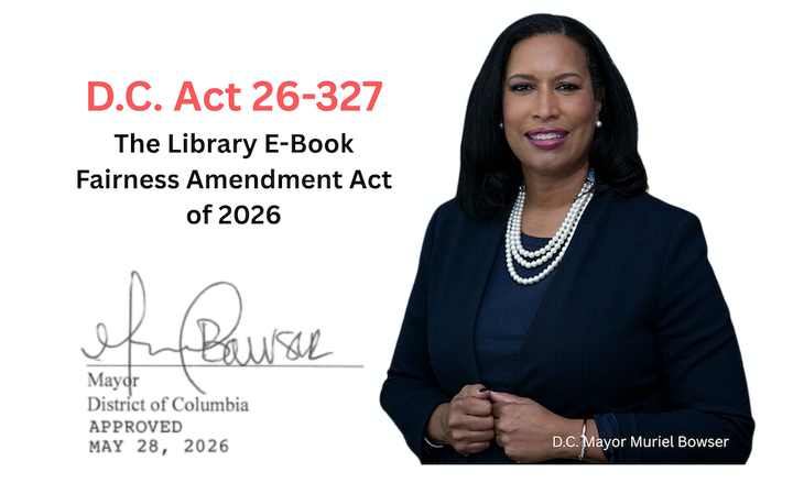 District of Columbia's Library Ebook Bill Is Signed into Law