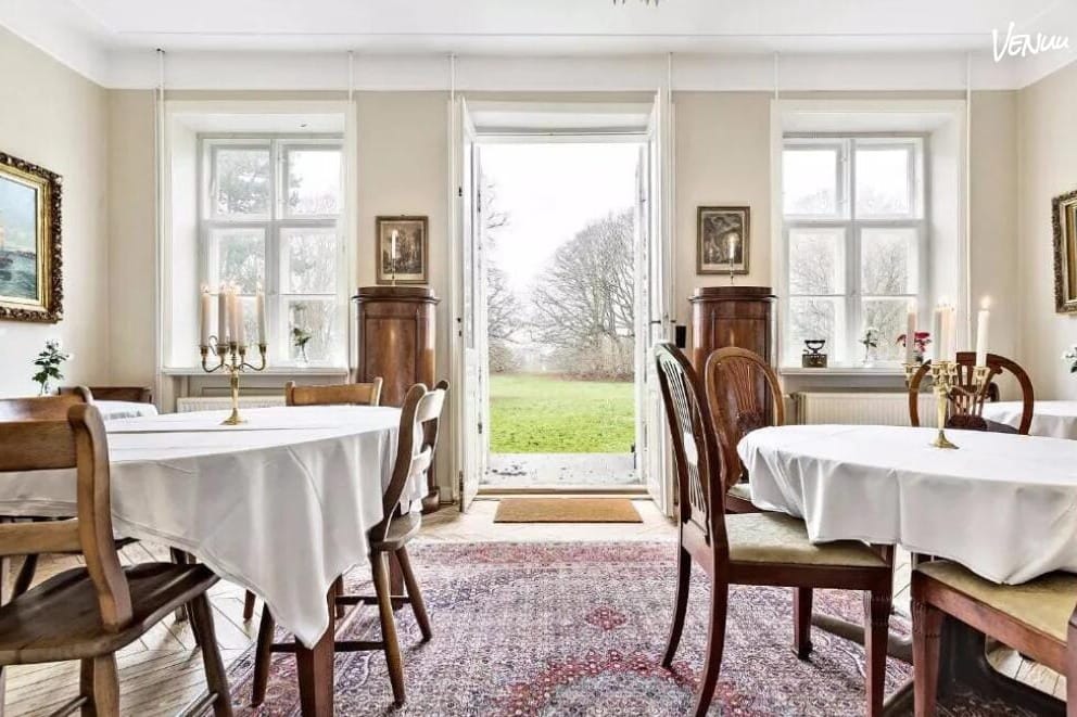 Riddersalen hos Ny Ojbjerggaard Gods - konfirmationslokale på Sjælland