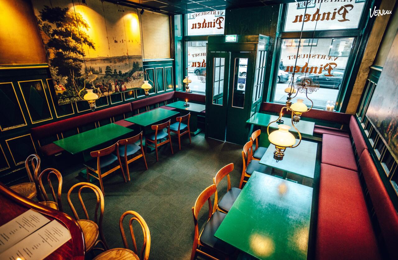 Grand Joanne – Pinden – intimt fødselsdagslokale i København med fransk caféstemning og sofistikeret stil.