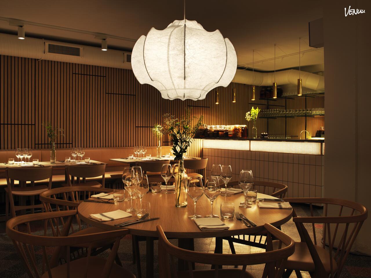 Aamanns 1921 – moderne og æstetisk fødselsdagslokale i København med gourmetoplevelser og designstemning.