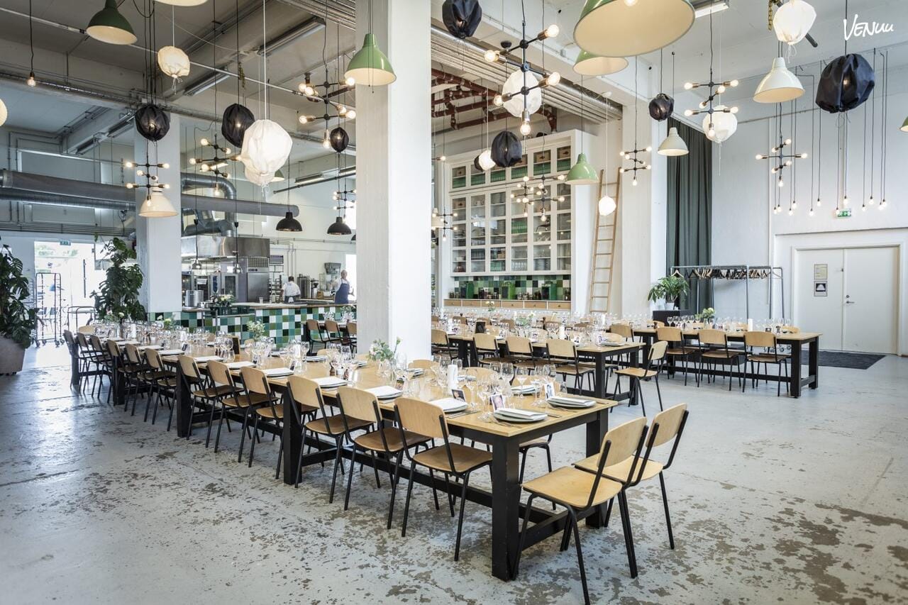 Aamanns Køkken & Event, et industrielt selskabslokale på Refshaleøen i København.