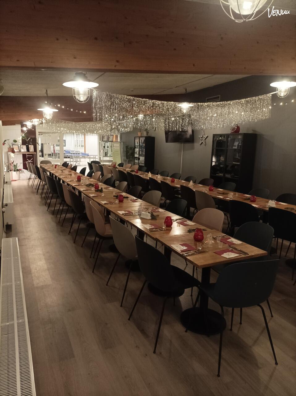 Valby Hallen Café og Bistro, et rustikt festlokale i Valby til private selskaber og firmaevents.