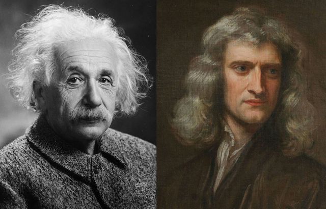 On Einstein and Newton