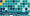 A band of teal and navy tiles