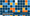 A band of tiles in Mosaic's colors