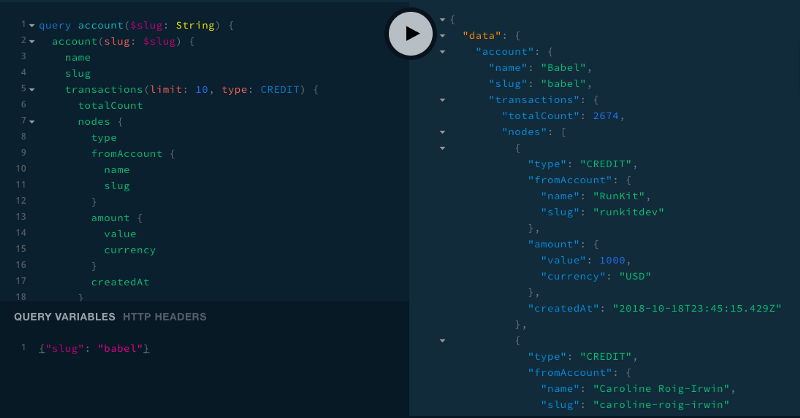 Open Collective GraphQL API preview
