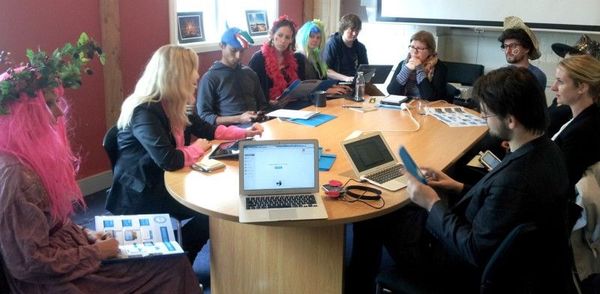 Being a Circle in a World Made for Triangles