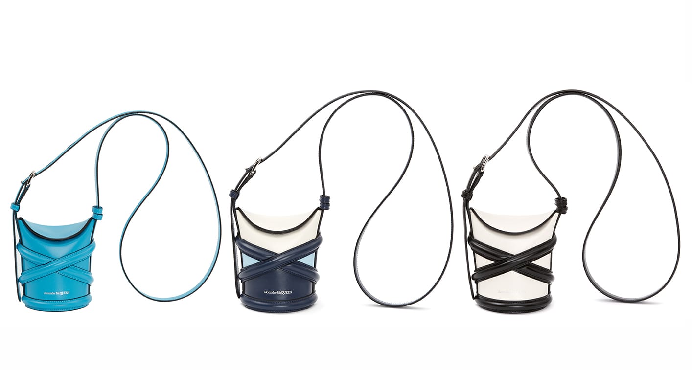 Alexander McQueen’s Cult Curve Crossbody Bucket Bag Has Been Downsized
