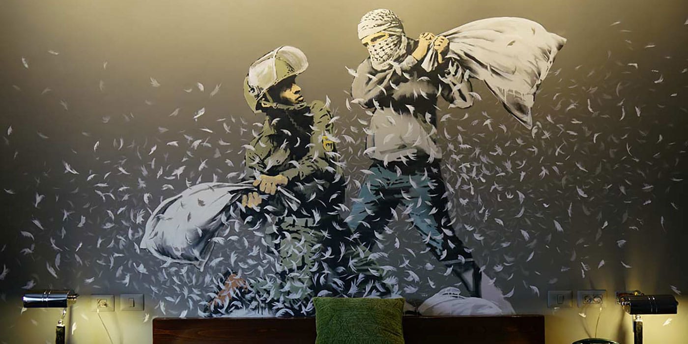 Banksy’s Walled Off Hotel in Palestine Literally Has the Worst View in the World