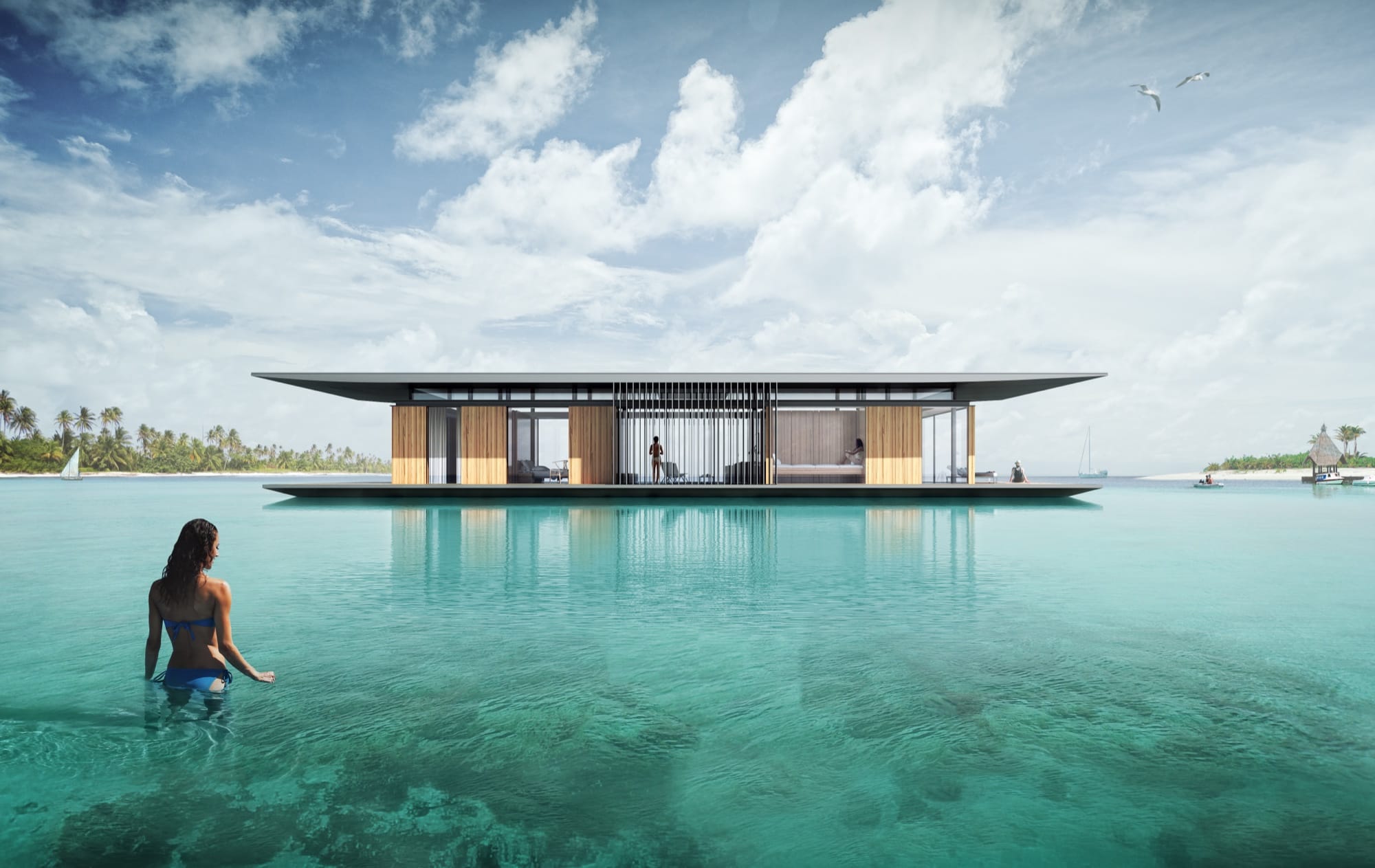 Outside In: Dymitr Malcew's Floating House Blends Nature, Architecture and Technology on Water