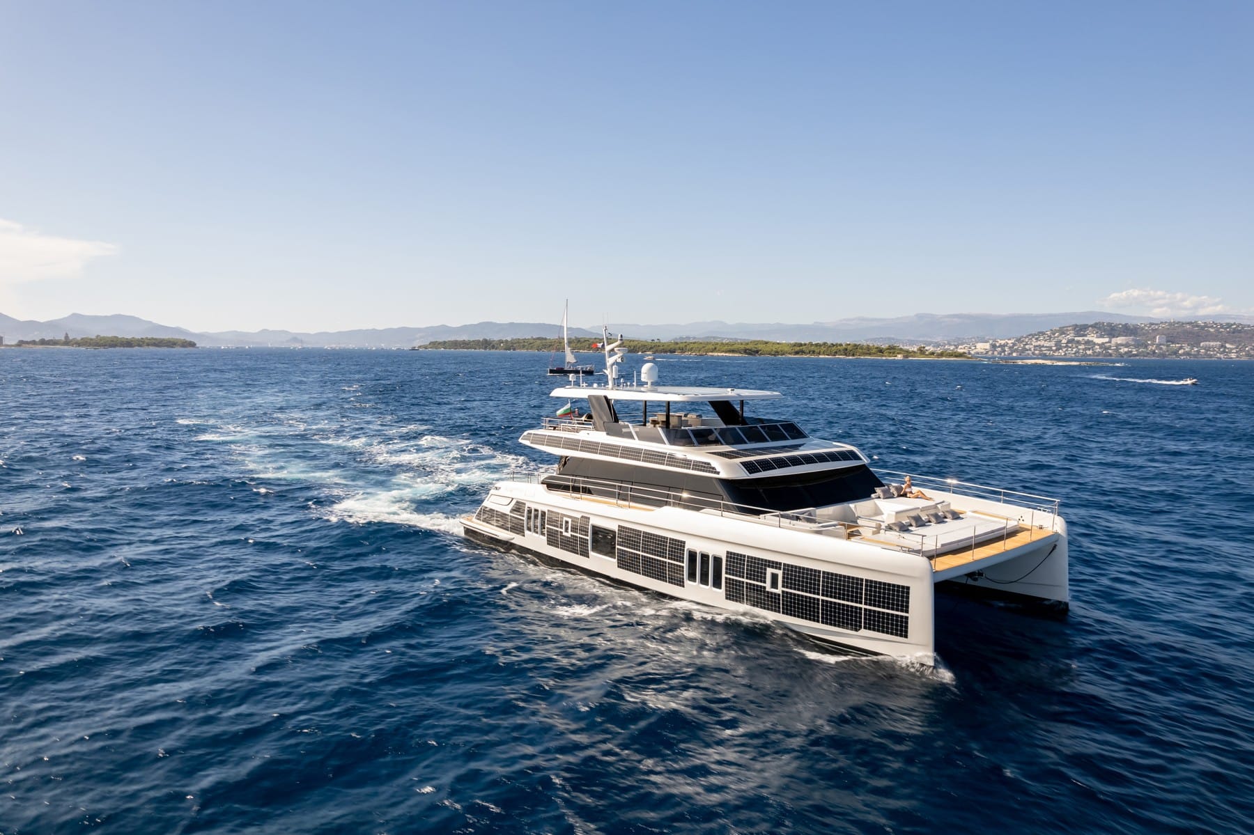 Imagine a Yacht that Glides Silently through the Water Using only the Power of the Sun. This is Not