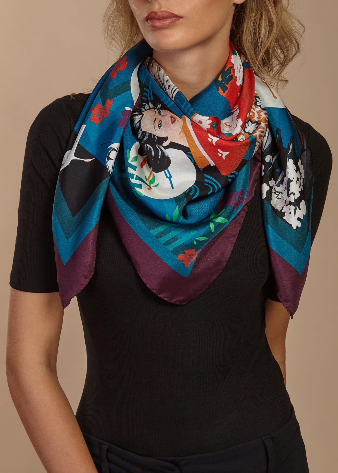 A Karine Assaf Silk Scarf Might be the Hardest Working Item in Your Closet