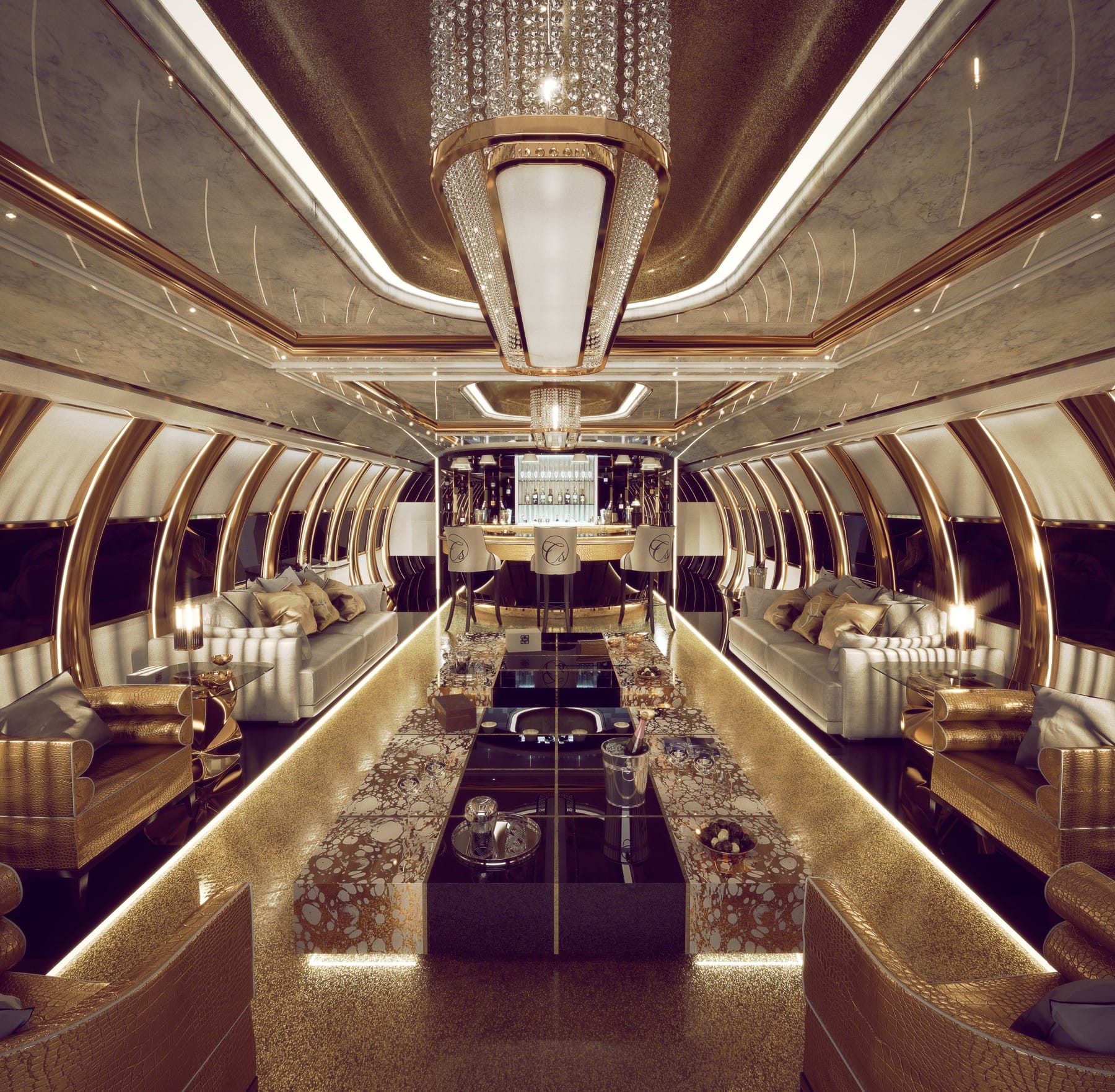 Celia Sawyer Designs a Breathtaking Airbus A340 for an Arab Client