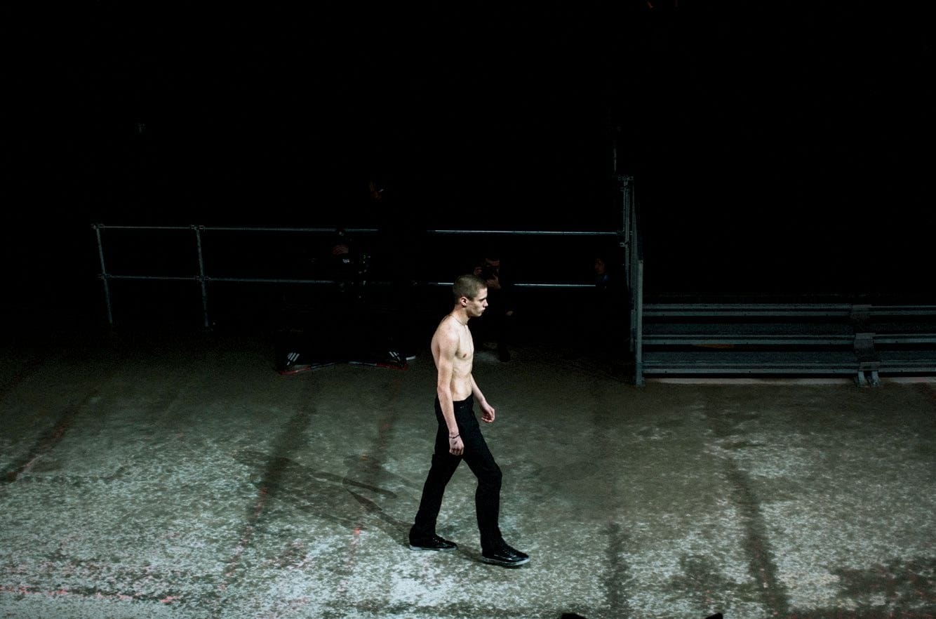 Raw Scene: Anthony Vaccarello Stages Saint Laurent's Autumn 2017 Collection on the Left Bank