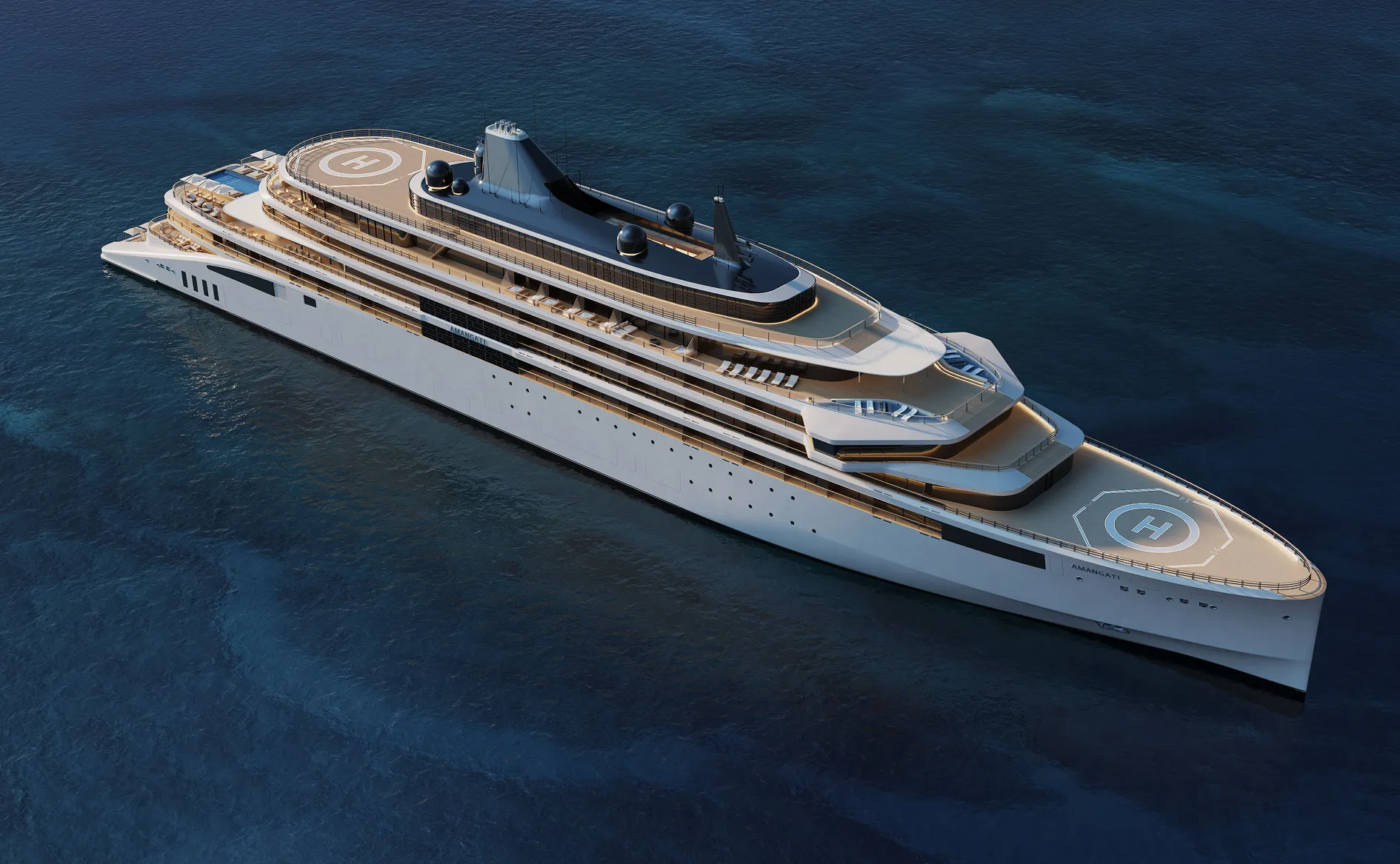 When the Amangati Sets Sail, it Will Blur the Line Between Superyacht and Cruise Ship
